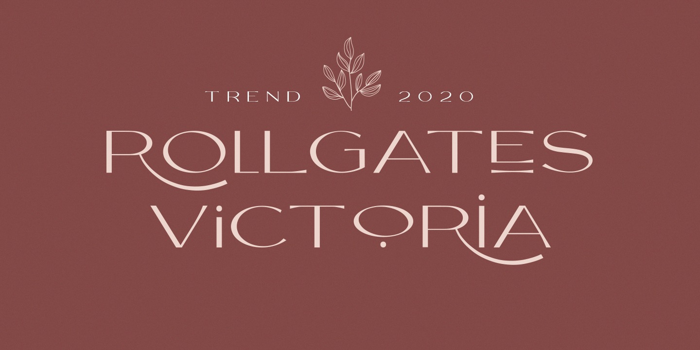 Пример шрифта Rollgates Victoria #1